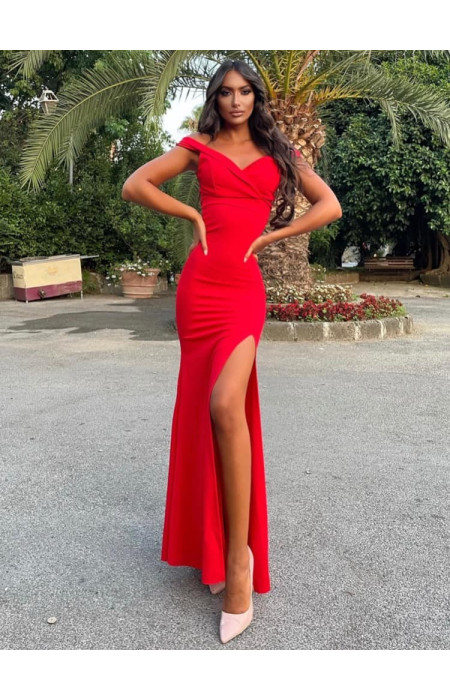 GILDA RED MAXI DRESS