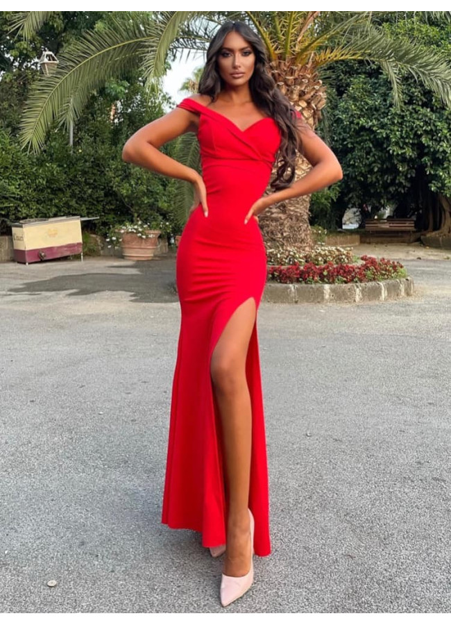 GILDA RED MAXI DRESS
