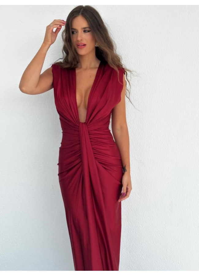 DAISY BORDEAUX DRESS