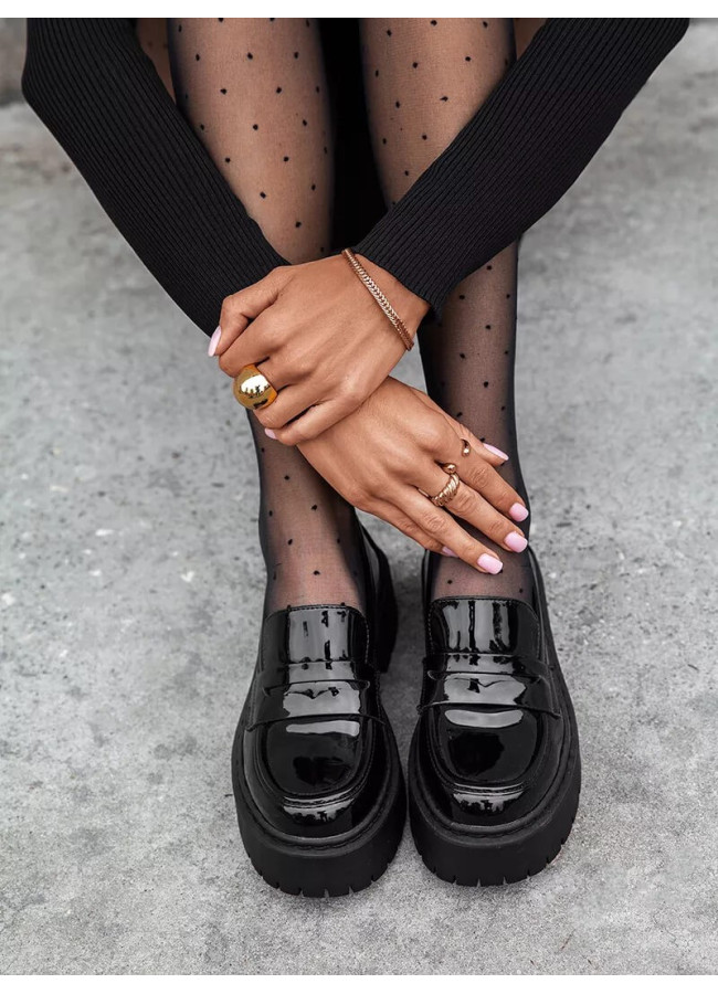 MEDORA BLACK LOAFERS