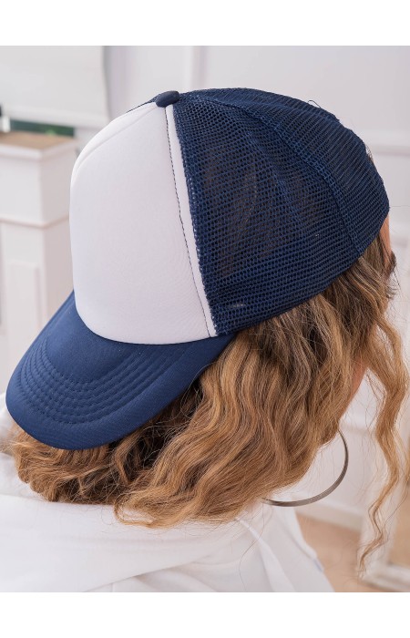 ΚΑΠΕΛΟ ΜΠΛΕ & ΛΕΥΚΟ -TRUCKER