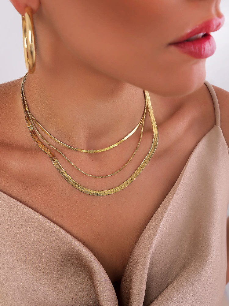 ARIADNE GOLD TRIPLE NECKLACE