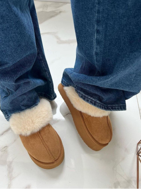ΓΟΥΝΙΝΑ SLIP ON - FROST CAMEL