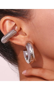 ΑΣΗΜΙ ΣΠΙΡΑΛ EARCUFF - BETHSAB