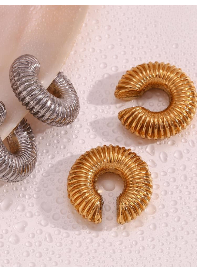 BETHSAB SILVER SPIRAL EARCUFF