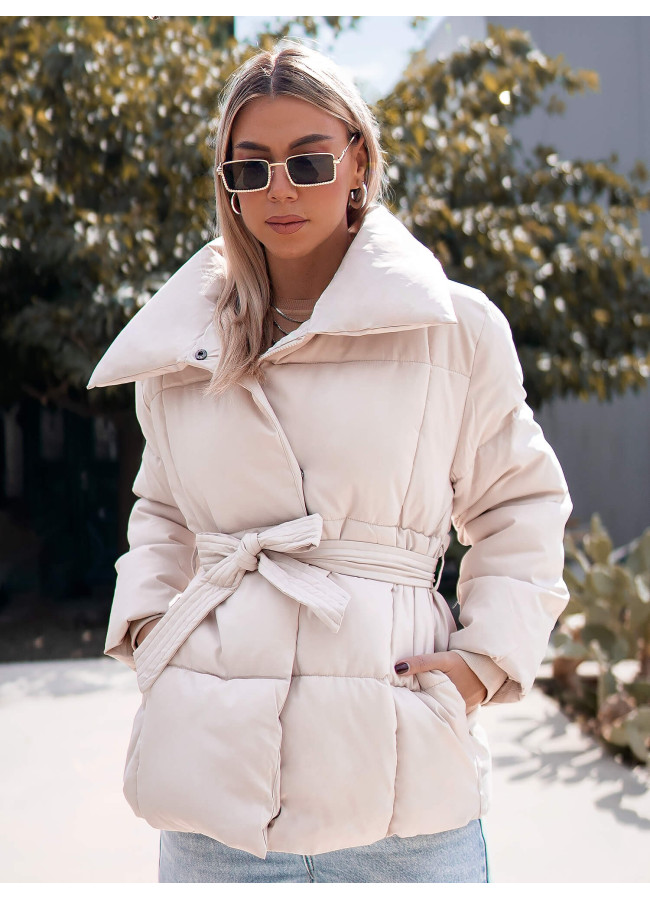 VERGEL ECRU PUFFER JACKET