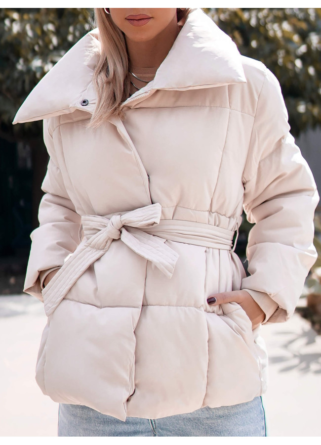 VERGEL ECRU PUFFER JACKET