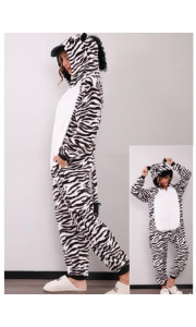 ΟΛΟΣΩΜΗ ΠΥΤΖΑΜΑ ONESIE - ZEBRA