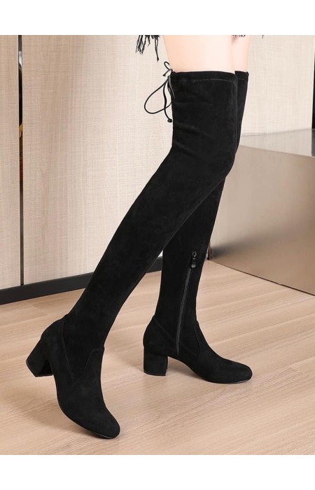 ANDRONIC BLACK SUEDE BOOTS