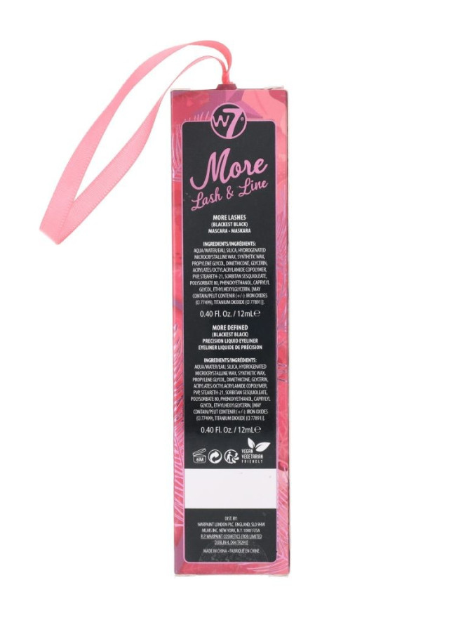 MORE LASH & LINE SET W7