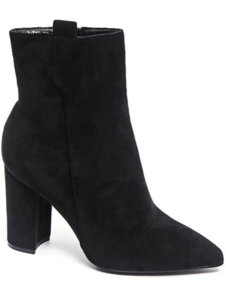 AARON SUEDE BLACK ANKLEBOOTS