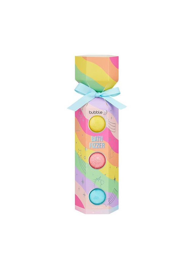 RAINBOW BATH BOMB FIZZER CRACKER GIFT SET BUBBLE T