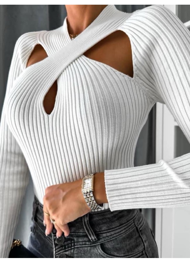 ΛΕΥΚΗ ΠΛΕΚΤΗ ΜΠΛΟΥΖΑ- LORENA