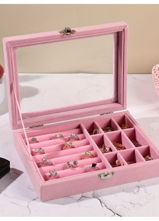BIG VELVET JEWELLERY CASE