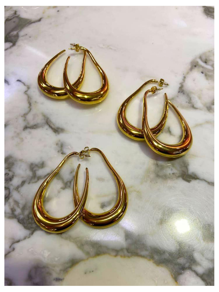 HARALD GOLD HOOP EARRINGS