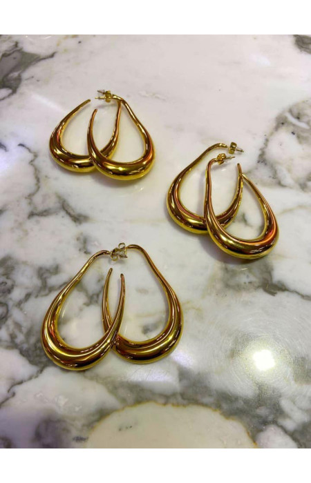 HARALD GOLD HOOP EARRINGS