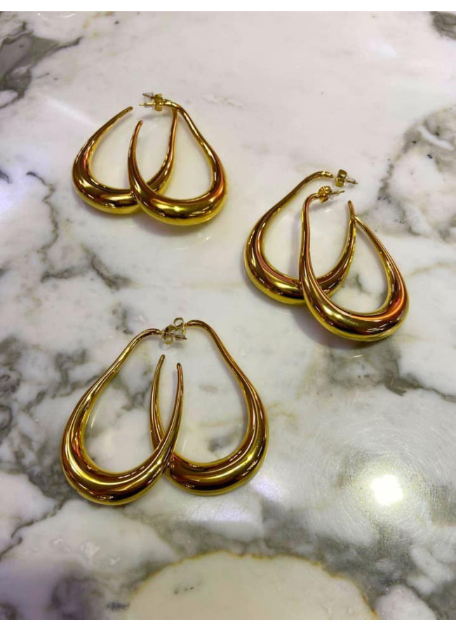 HARALD GOLD HOOP EARRINGS