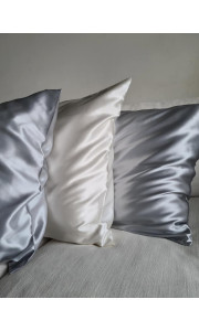 ΑΝΘΡΑΚΙ ΜΕΤΑΞΩΤΗ ΜΑΞΙΛΑΡΟΘΗΚΗ - BELLEN SILK PILLOWCASE