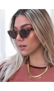 ANNAKEY POLY LEOPARD SUNGLASSES