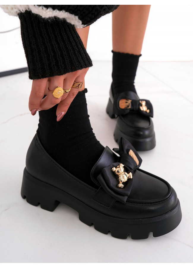 LUPEN BLACK MATTE LOAFERS
