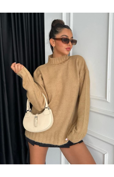 CAMEL KNITTED BLOUSE - SARPA