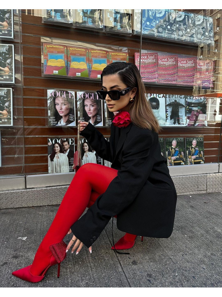 SHIRLEY RED TIGHTS