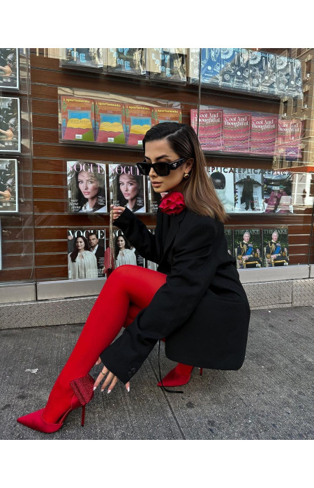 SHIRLEY RED TIGHTS