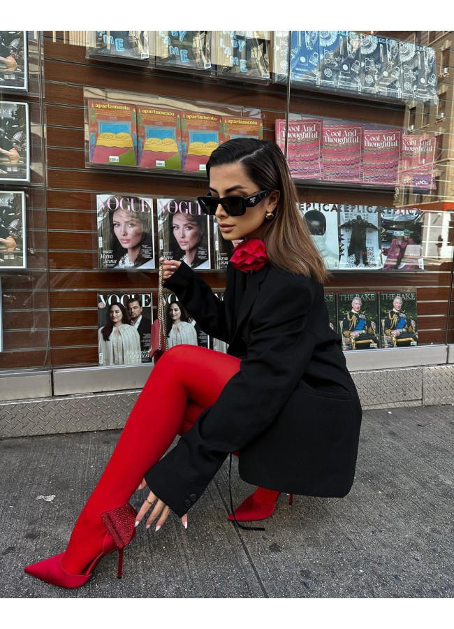 SHIRLEY RED TIGHTS