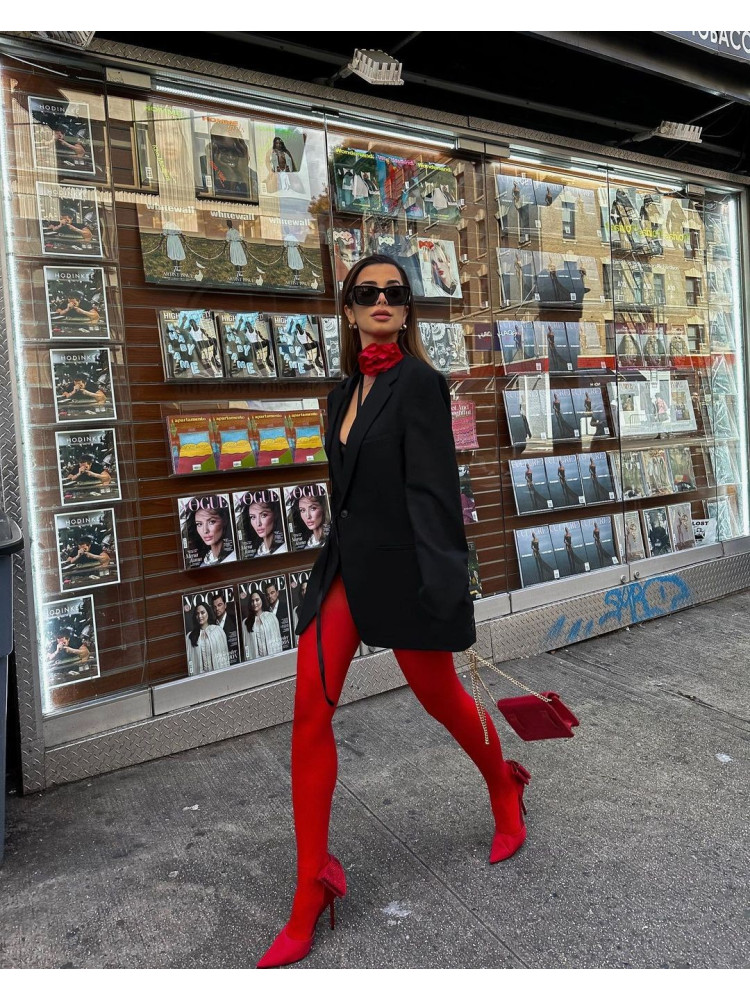 SHIRLEY RED TIGHTS