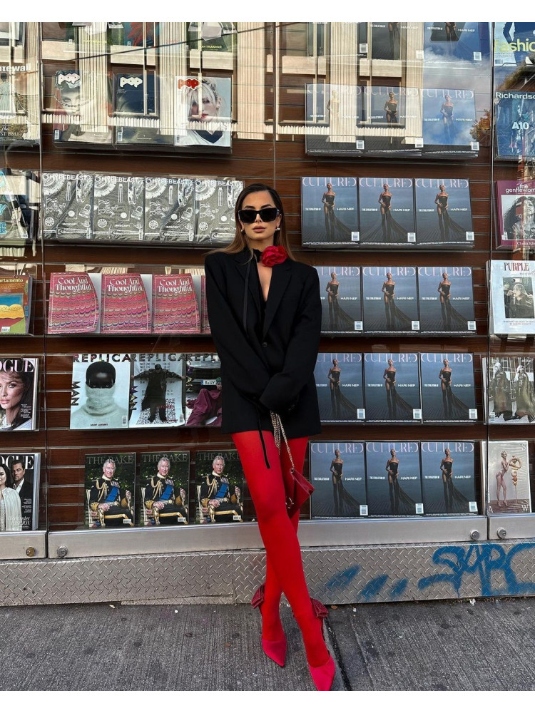 SHIRLEY RED TIGHTS