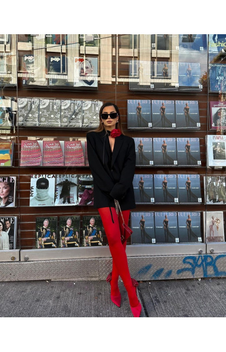 SHIRLEY RED TIGHTS