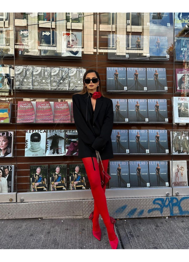 SHIRLEY RED TIGHTS
