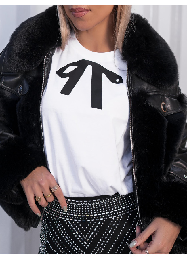 BOW WHITE TSHIRT