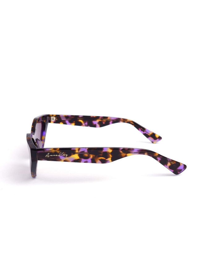 ANNAKEY POLY PURPLE LEOPARD SUNGLASSES