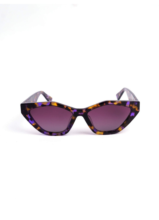 ANNAKEY POLY PURPLE LEOPARD SUNGLASSES