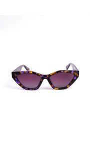 ANNAKEY POLY PURPLE LEOPARD SUNGLASSES