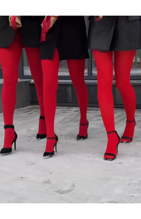 SHIRLEY RED TIGHTS