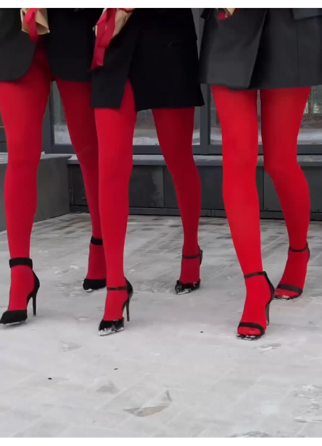 SHIRLEY RED TIGHTS