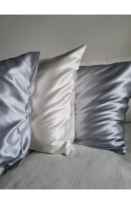 ΑΣΗΜΙ ΜΕΤΑΞΩΤΗ ΜΑΞΙΛΑΡΟΘΗΚΗ - BELLEN SILK PILLOWCASE