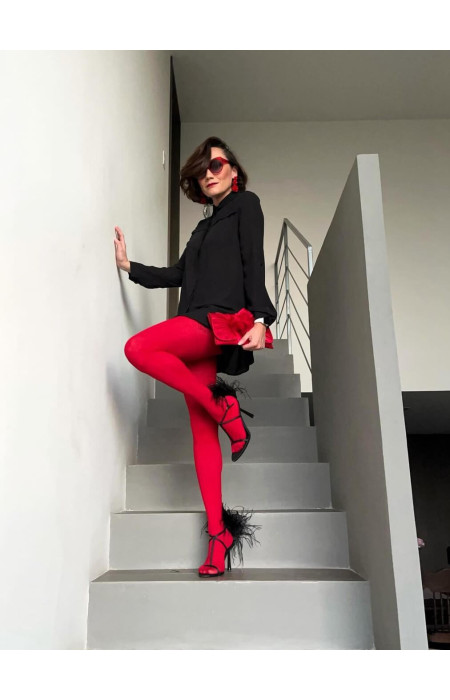 SHIRLEY RED TIGHTS