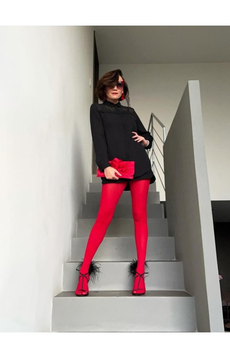 SHIRLEY RED TIGHTS