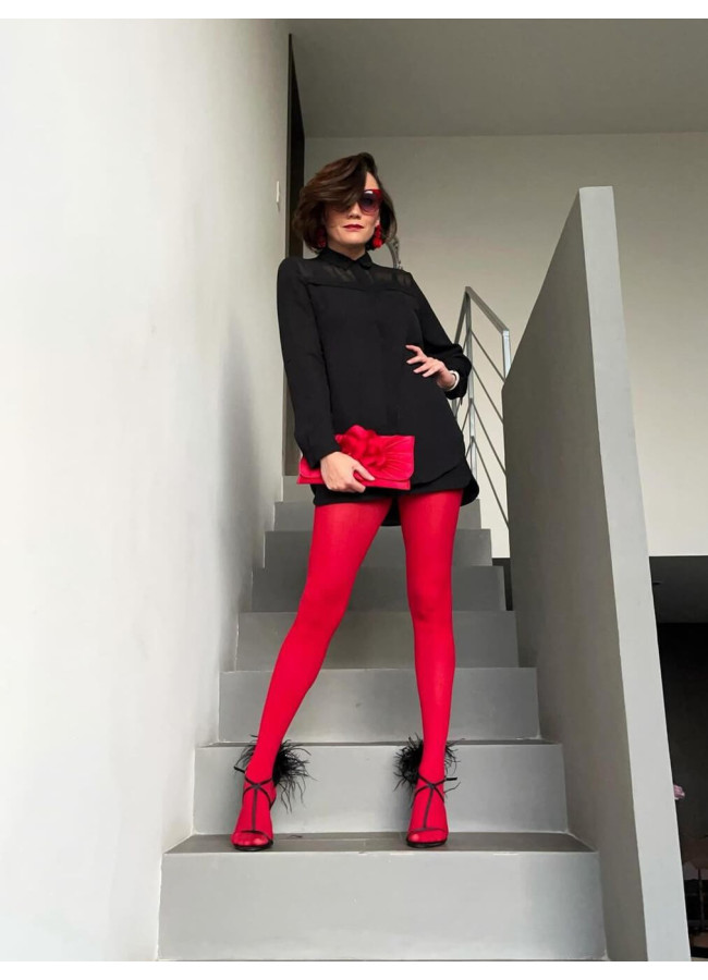 SHIRLEY RED TIGHTS