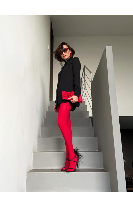 SHIRLEY RED TIGHTS