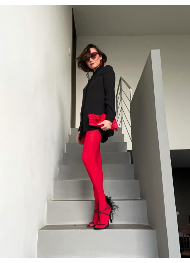 SHIRLEY RED TIGHTS