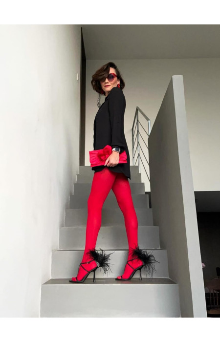 SHIRLEY RED TIGHTS