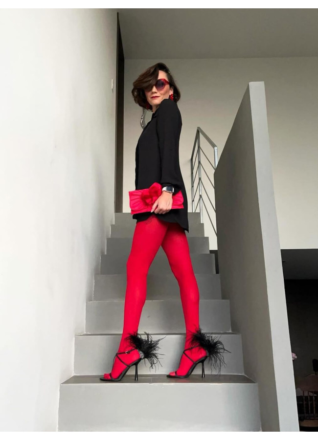 SHIRLEY RED TIGHTS
