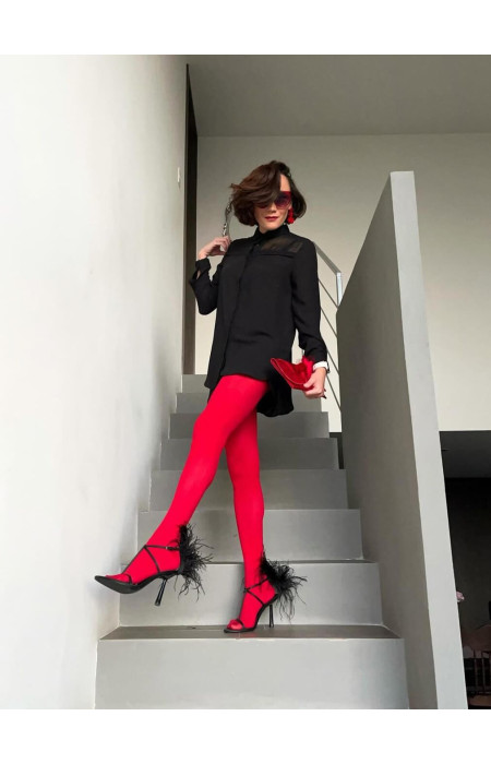 SHIRLEY RED TIGHTS