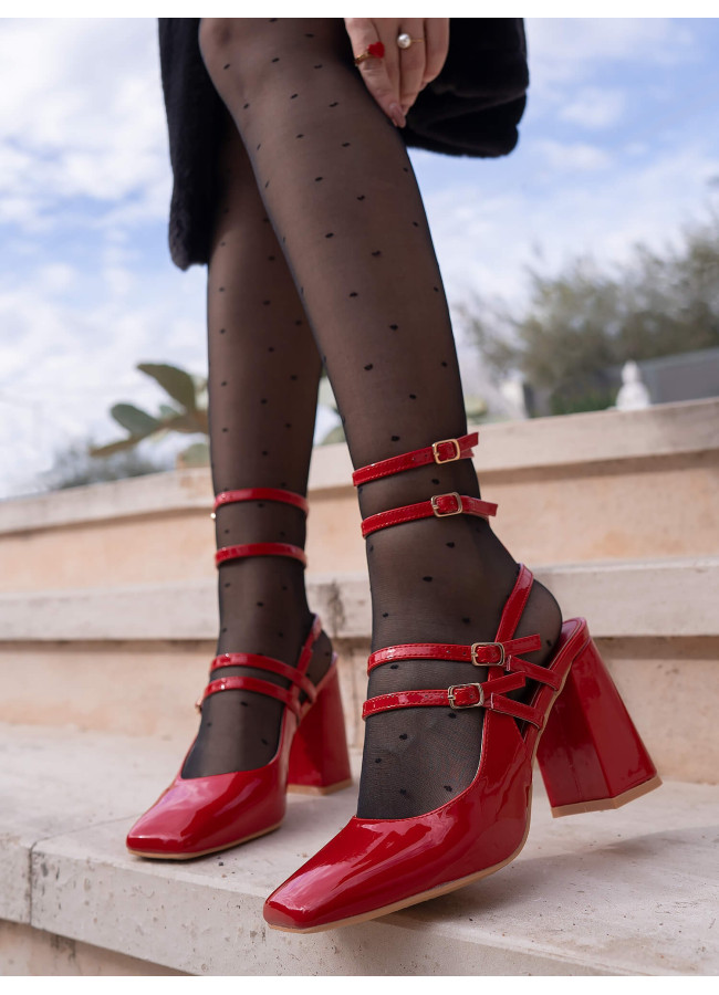 REDHOOD RED PUMPS