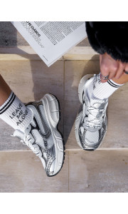 ΛΕΥΚΑ ΜΕ ΑΣΗΜΙ SNEAKERS - TRAIL