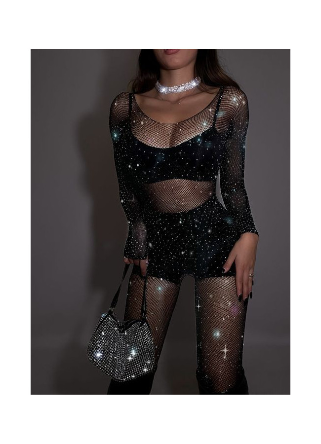 FANTASIA BLACK BODYSTOCKING